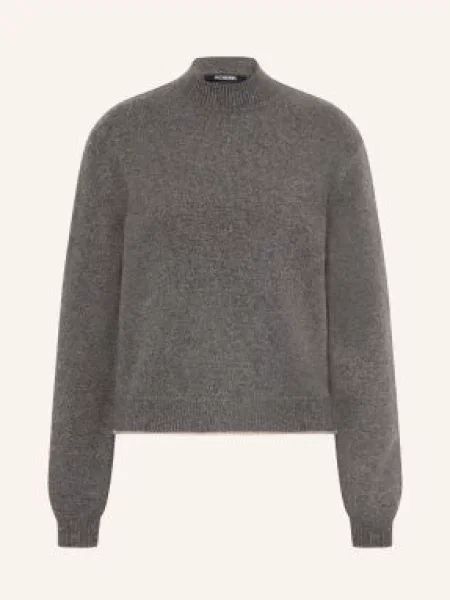 Jacquemus Kašmírový Svetr La Maille Cachemire / světle hnědá šedá