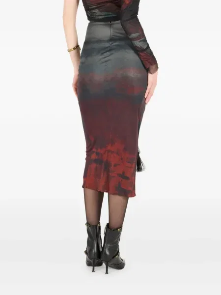 Fustă Roberto Cavalli gri