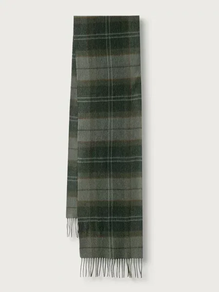Barbour fular de lână verde