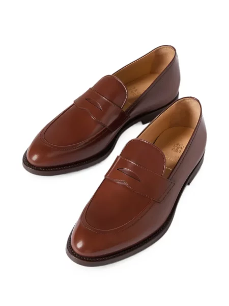 Pantofi loafer Brunello Cucinelli țesuți maro