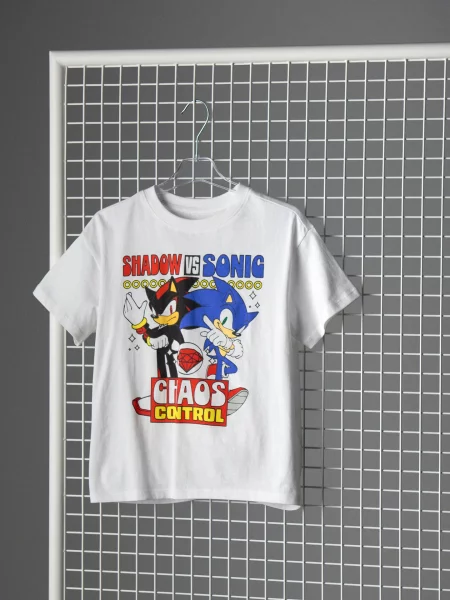 Sinsay Tričko s potiskem Sonic the Hedgehog bílá