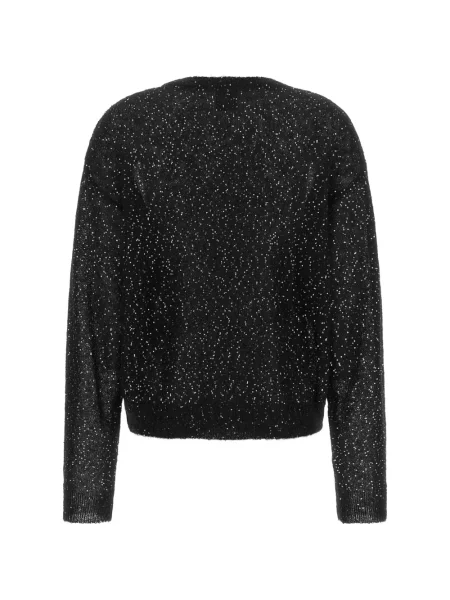 Pulover Nude cu paiete negru