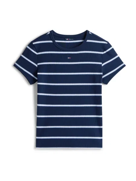 Tommy Jeans Tricou Essential Bleumarin alb