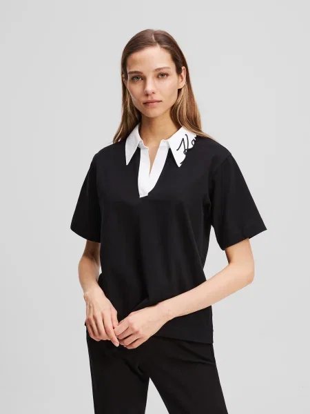 Karl Lagerfeld Tricou negru alb