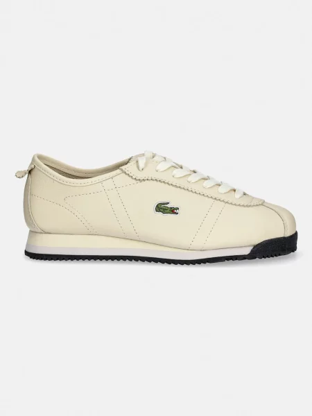 Usnjene superge Lacoste Club-Low Sneakers bež