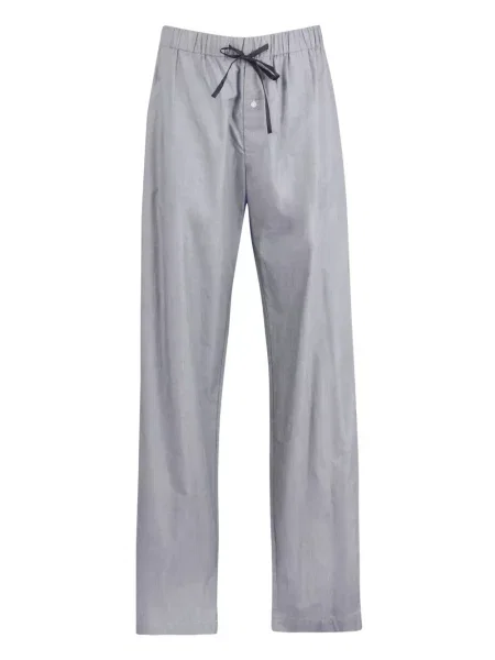 Pantaloni Fleur Du Mal din poplin gri