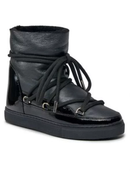 Inuikii Čizme za snijeg Gloss Wedge crna
