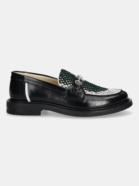 Filling Pieces pantofi de piele Loafer Rugby Degrade negru