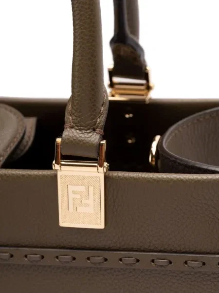 Geantă Fendi Sunshine maro