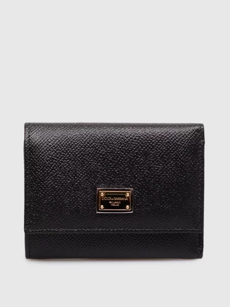 Шкіряне портмоне Dauphine Dolce&gabbana чорне