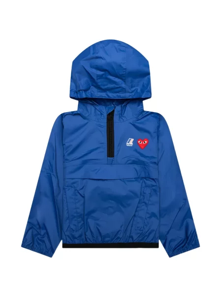 Dětska mikina s kapucí Comme Des Garçons Play modrá
