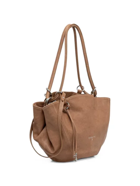 Geantă shopper Patrizia Pepe din piele cu imagine