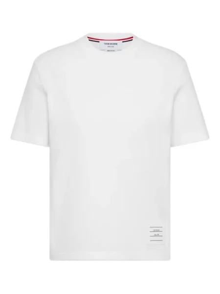 Tricou Thom Browne cu dungi alb