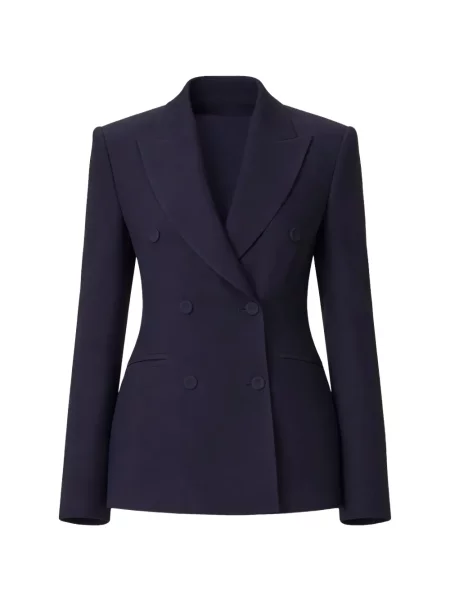 Sacou Liviana Conti cu două rânduri de nasturi albastru