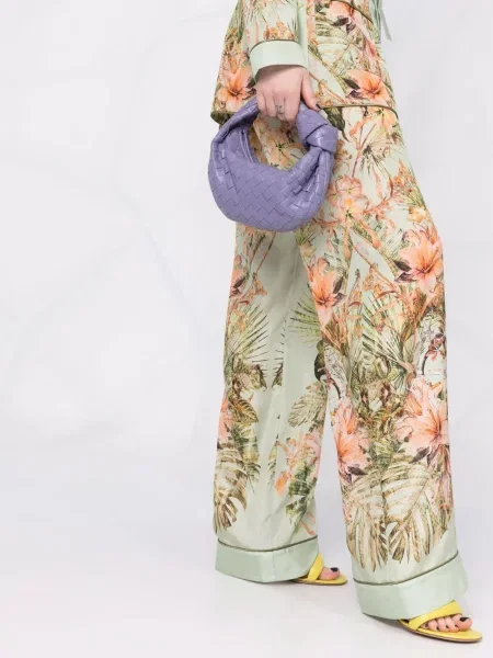 Pantaloni Alberta Ferretti cu imagine verde
