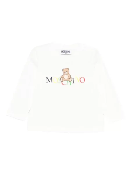 Top dziecięcy Moschino biały