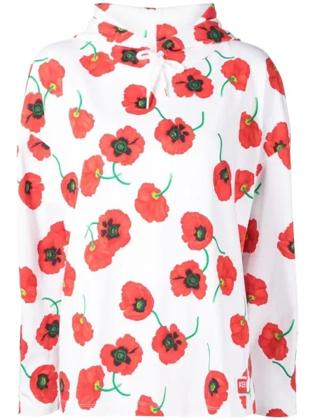 Hanorac cu glugă Kenzo alb