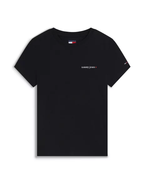 Tommy Jeans Tricou ESS / alb negru