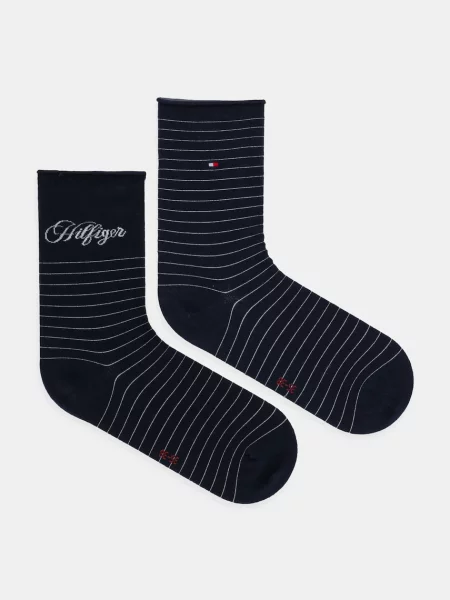 Чорапи Tommy Hilfiger 2 чифта тъмносиньо