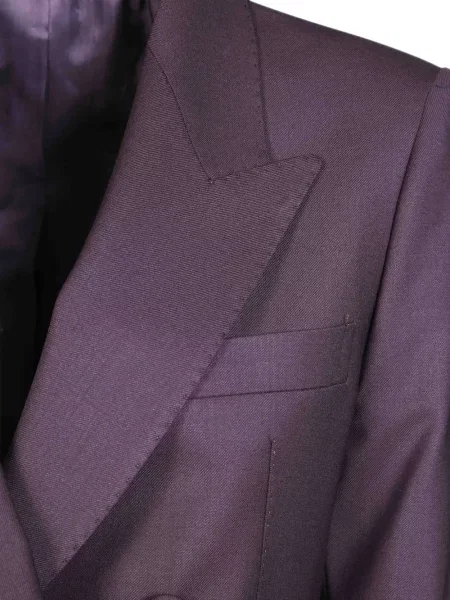 Geacă Tagliatore cu două rânduri de nasturi violet