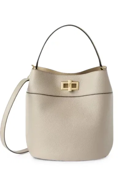 Geantă Furla din piele gri
