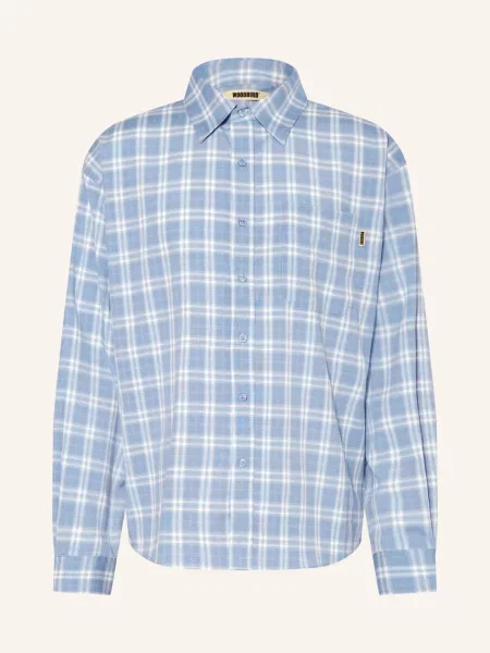 Woodbird Košile Wbjong Comfort Fit černošedá / režná