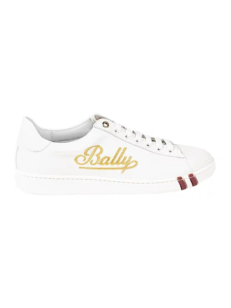 Sneakersy Bally skórzane białe