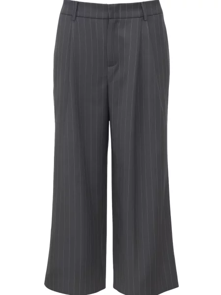 Studioselect Pantaloni cutați Zelda gri amestecat alb