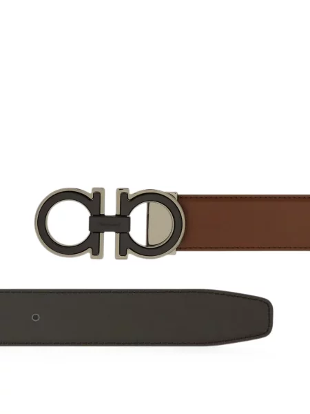 Cu centură reversibil curea Ferragamo maro