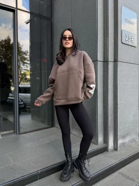 Худі Uaclothes світло-коричневий коричневе