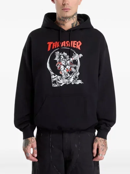 Bluza z kapturem Thrasher czarna