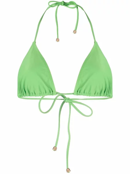 Bikini Nanushka cu gât halter verde
