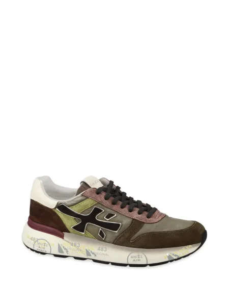 Sneakerși Premiata din piele de căprioară verde