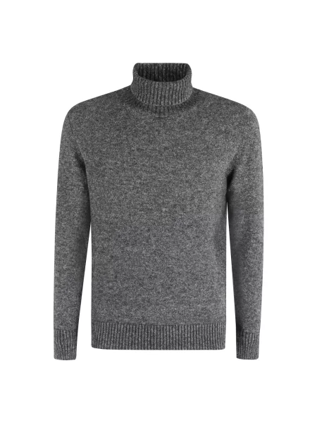 Sweter Kangra z wysokim kołnierzem czarny