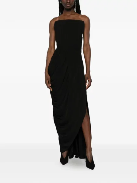 Rochie Stella Mccartney asimetrică drapată negru