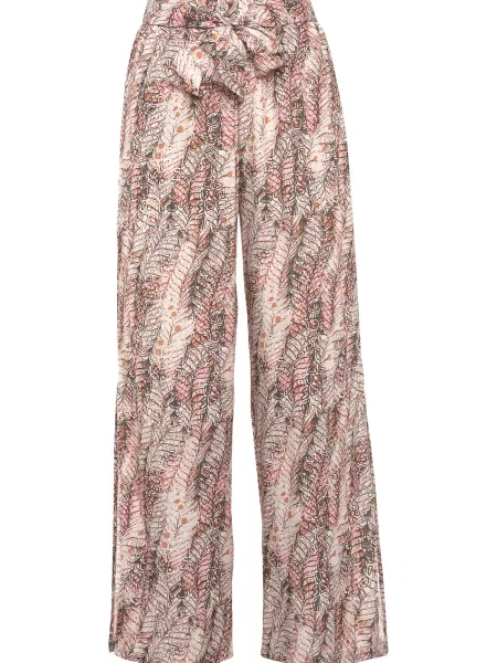 BUFFALO Hlače svetlo bež / roza črna