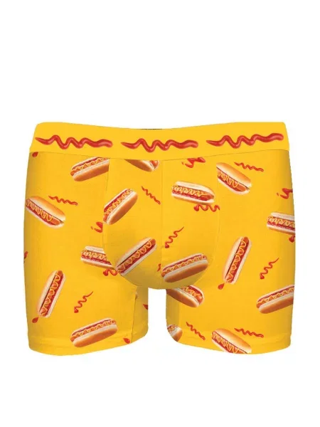 Мужские трусы боксеры с принтом жовті