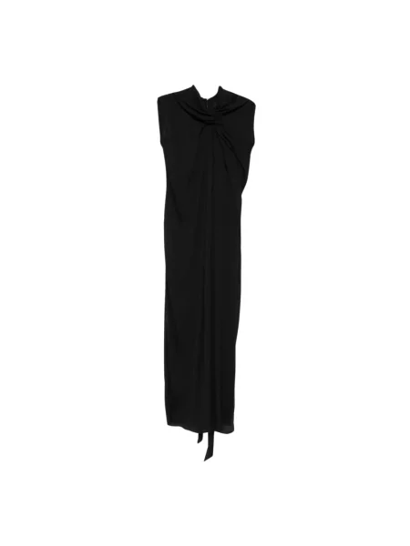 Sukienka maxi Lanvin wiązana czarna