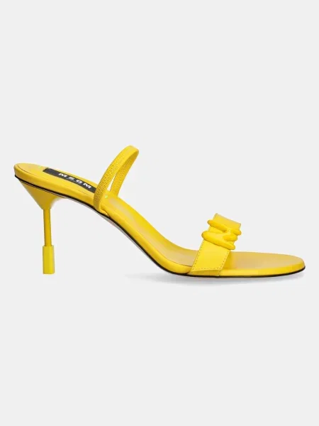 Шкіряні сандалі MSGM жовтий