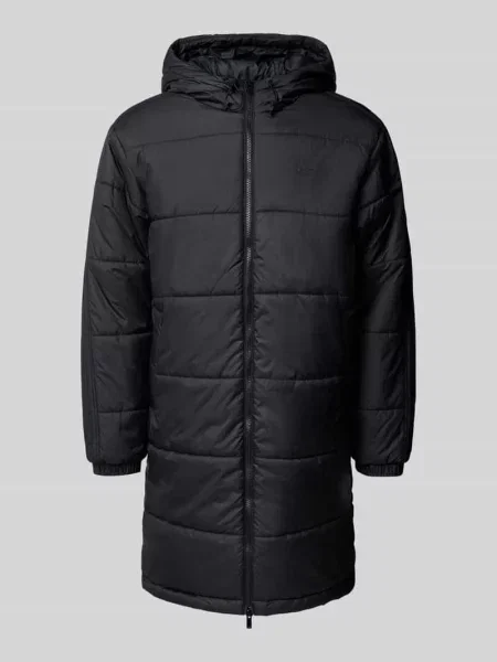 Długa parka Adidas z kapturem czarna