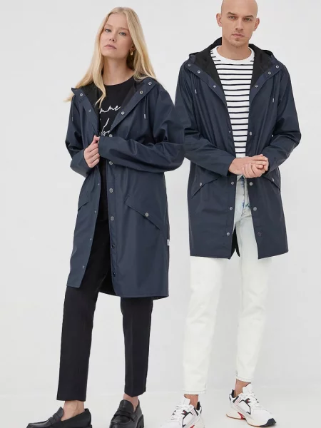 Яке Rains Long Jacket с преходна изолация тъмносиньо
