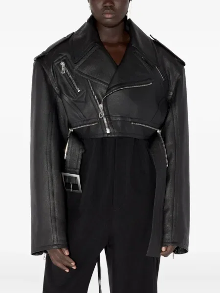 Decupat geanta de piele Jean Paul Gaultier negru