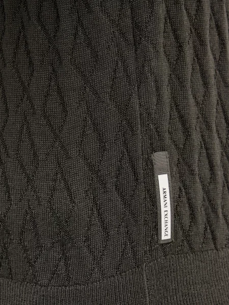 Шерстяной легкий свитер Armani Exchange зеленый