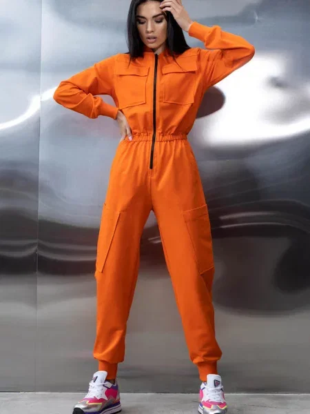 Летний комбинезон на помаранчевий