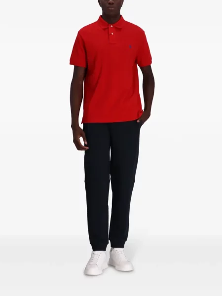 Поло тениска Polo Ralph Lauren бродирана червено