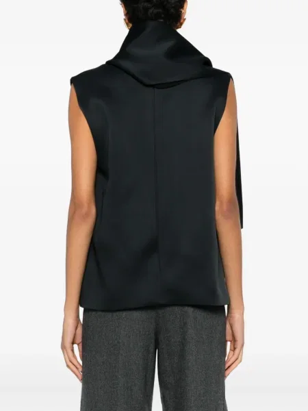 Top Khaite drapat negru