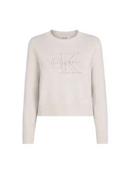Sweter Calvin Klein szary