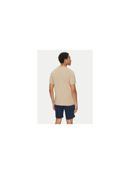 Tommy Hilfiger Póló Flag Box Regular Fit bézs