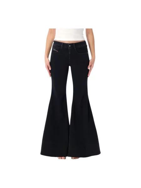 Jeansy dzwony Diesel dzwony czarne