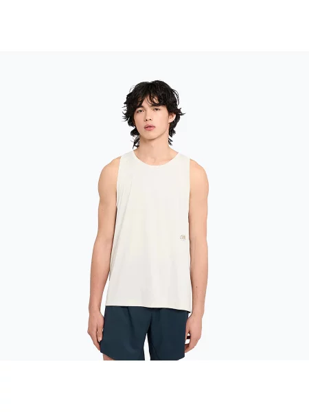 Koszulka do biegania Ciele Athletics DLY Singlet rainy day beżowa